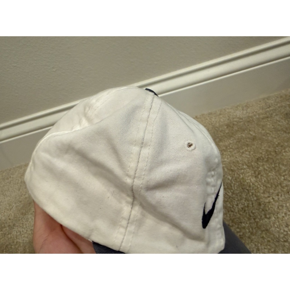 Vintage Nike Golf Hat White/Black 90s Made In USA 100% Cotton White Tag 7 1/8 - Picture 8 of 8